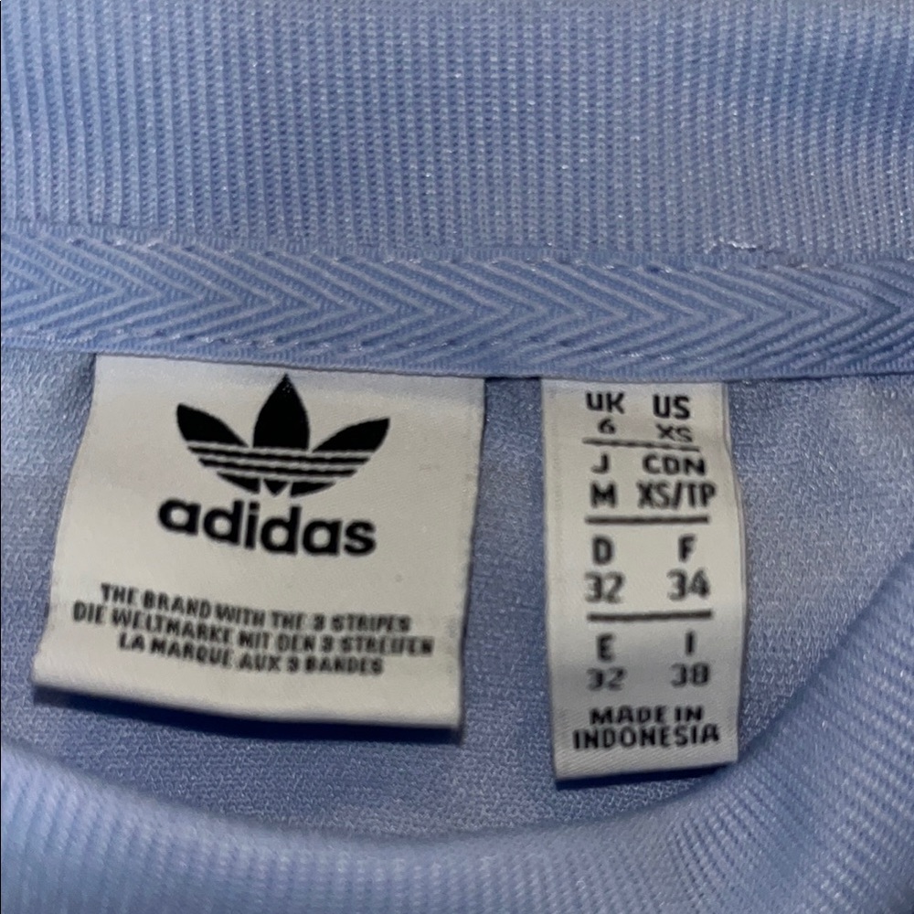 Adidas Light Blue Ruffle Hem Dress XS LNC! - Picture 2 of 5